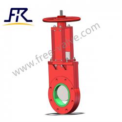 Manual Wear Resistant Polyurethane Pu Seat slurry Knife Gate Valve FRZ73PU