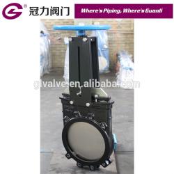 Non rising stem knife gate valve