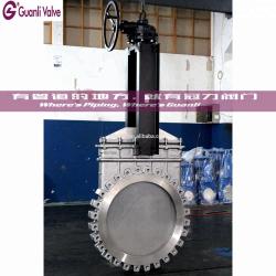 Electric actuator knife gate valve