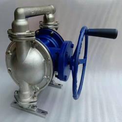 Hand operated diaphragm pump