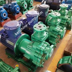 Fluoroplastic liner self-priming magnetic pump