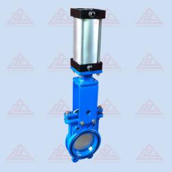 No groove knife gate valve